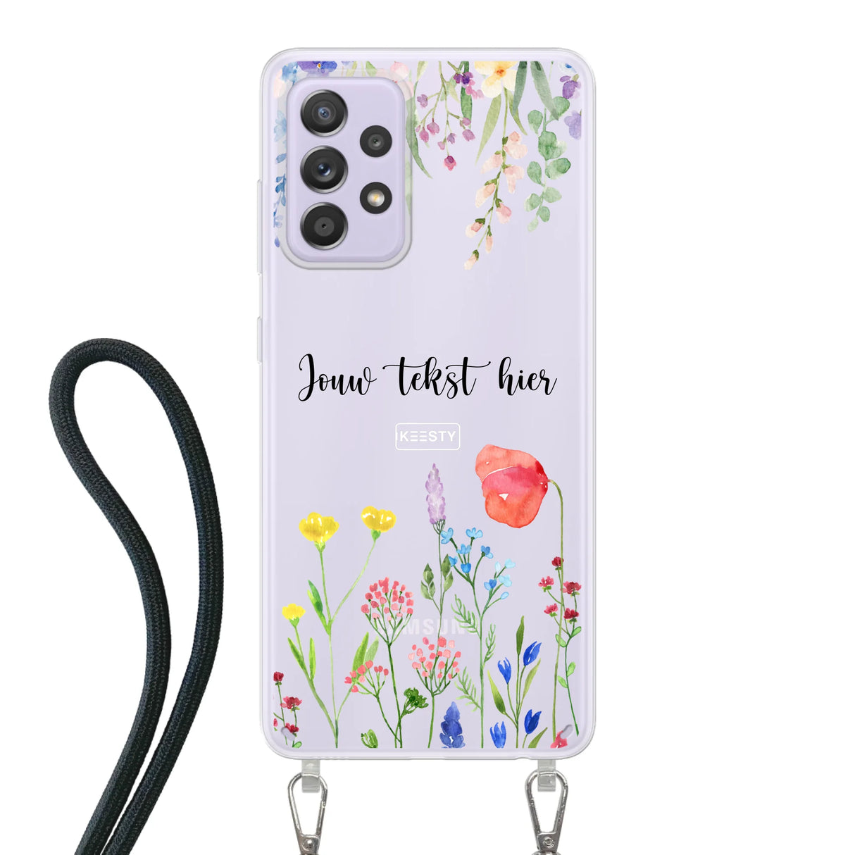Floral °2 - Fabriquer une coque de téléphone - Coque avec cordon