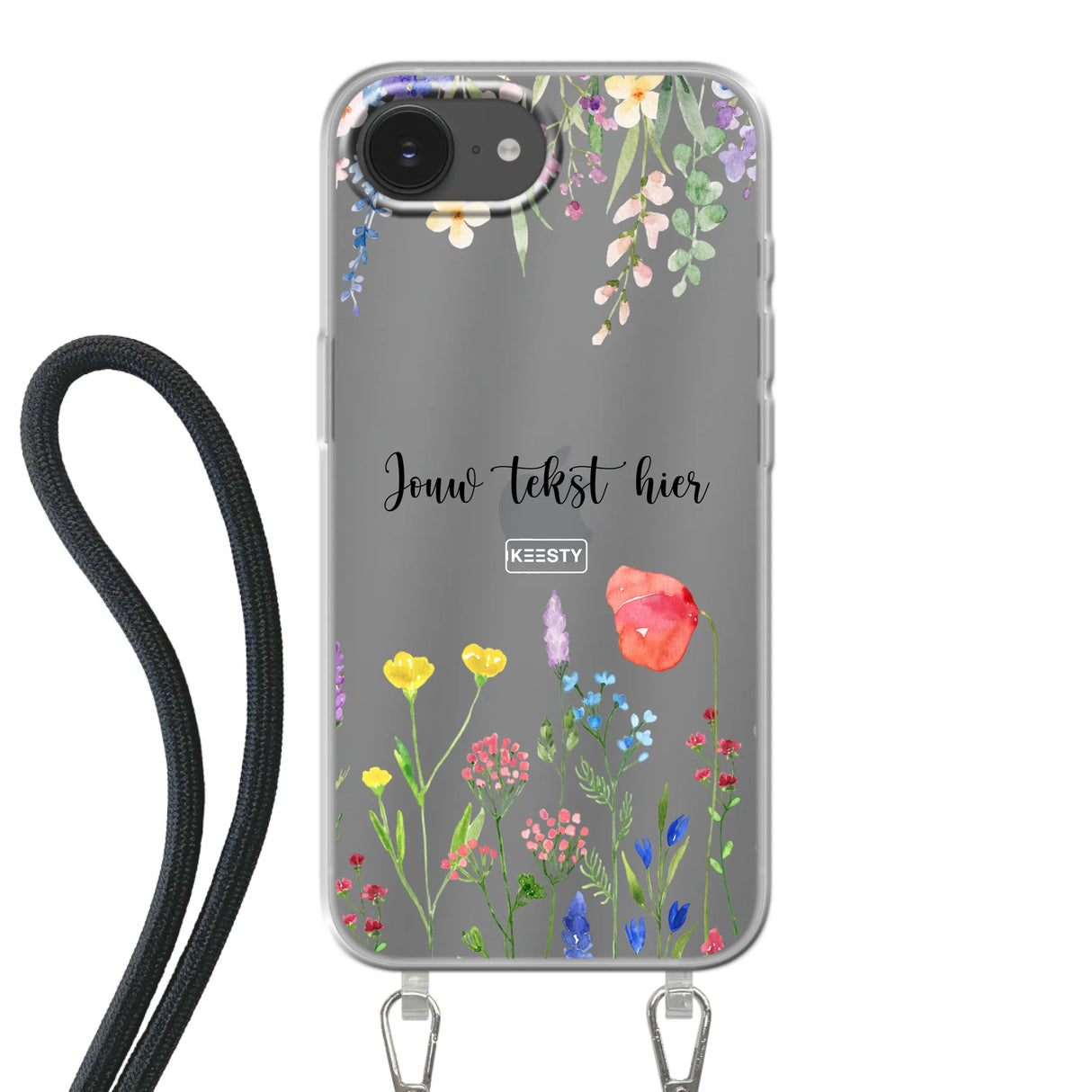 Telefoonhoesje Maken Koord Bloemen 2 Apple iPhone Xr