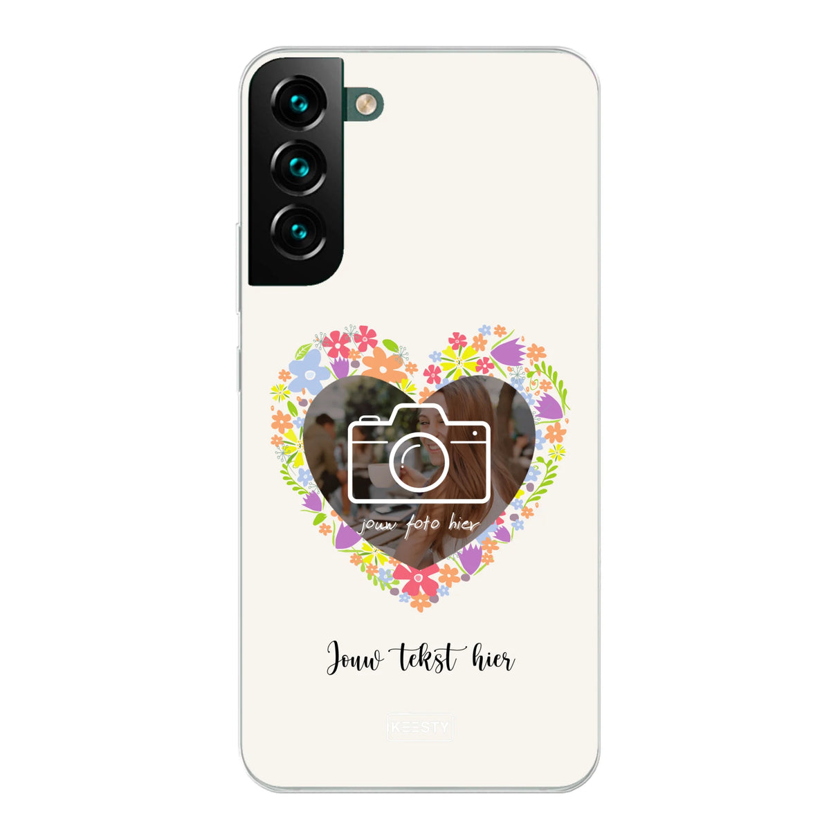Telefoonhoesje Maken - Floral 4 - Soft hoesje