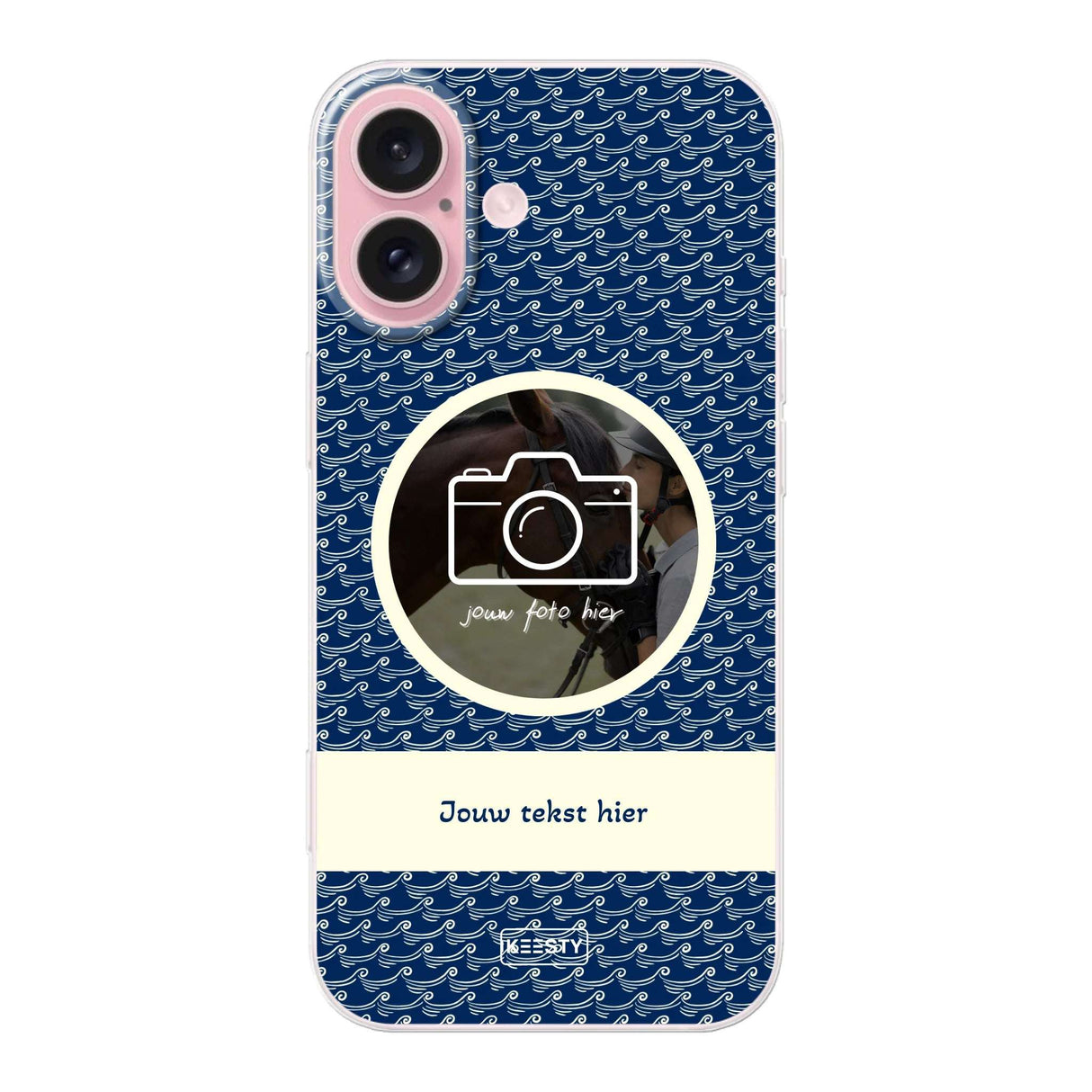 Telefoonhoesje ontwerpen soft waves 1 iPhone 16