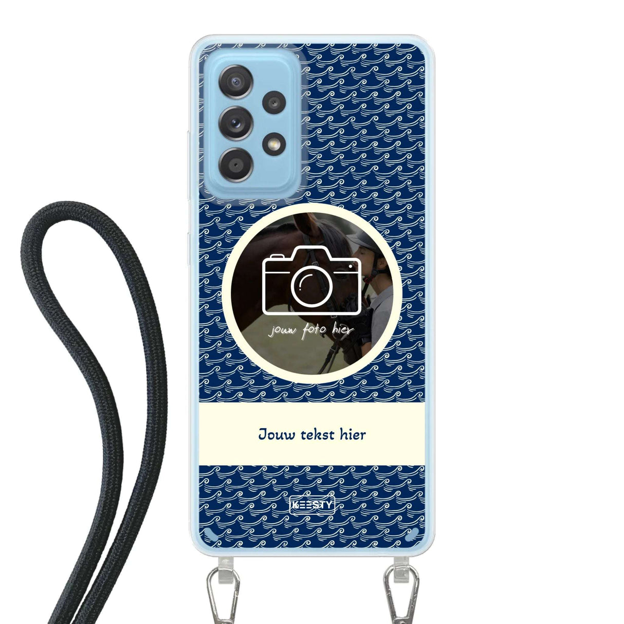 Telefoonhoesje ontwerpen koord waves 1 Apple iPhone 15 Pro Max