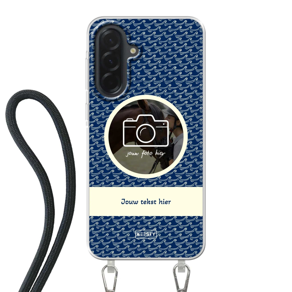 Telefoonhoesje ontwerpen koord waves 1 Apple iPhone 16 Plus