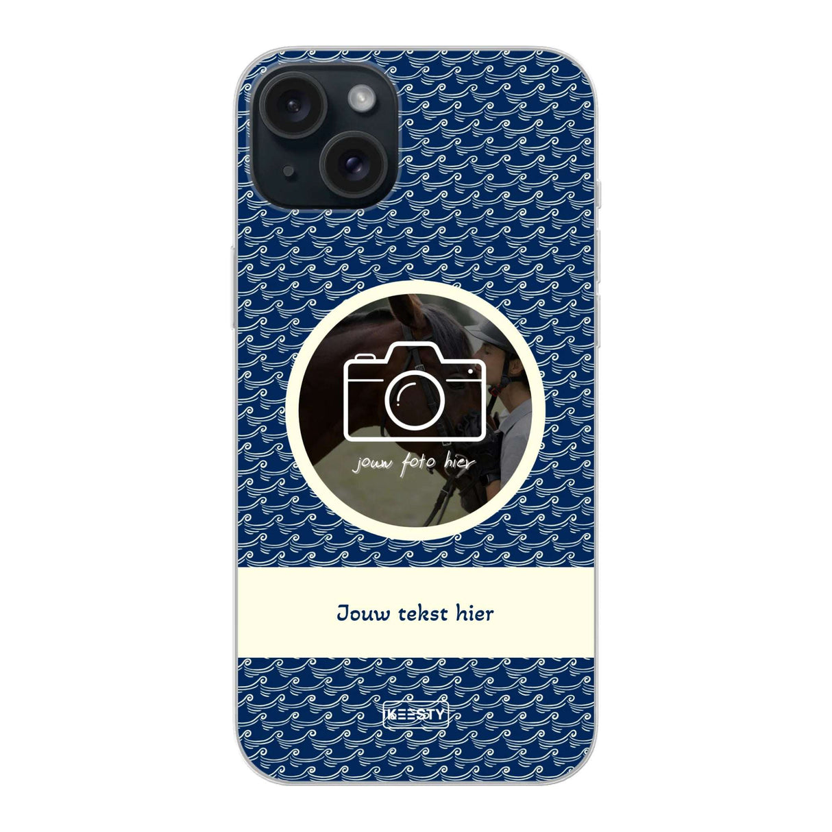 Telefoonhoesje ontwerpen soft waves 1 iPhone 14