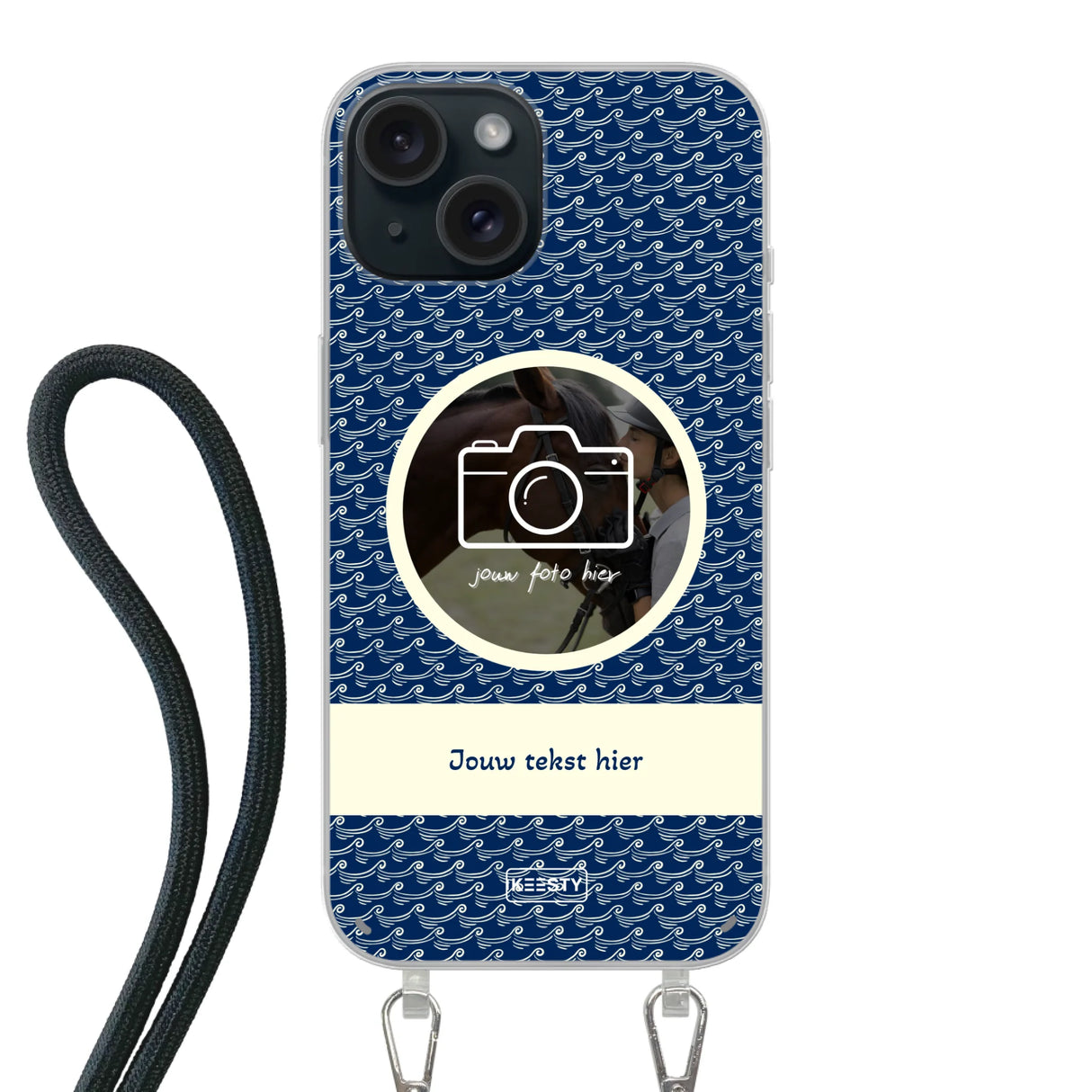 Telefoonhoesje ontwerpen koord waves 1 Samsung Galaxy S22 Ultra