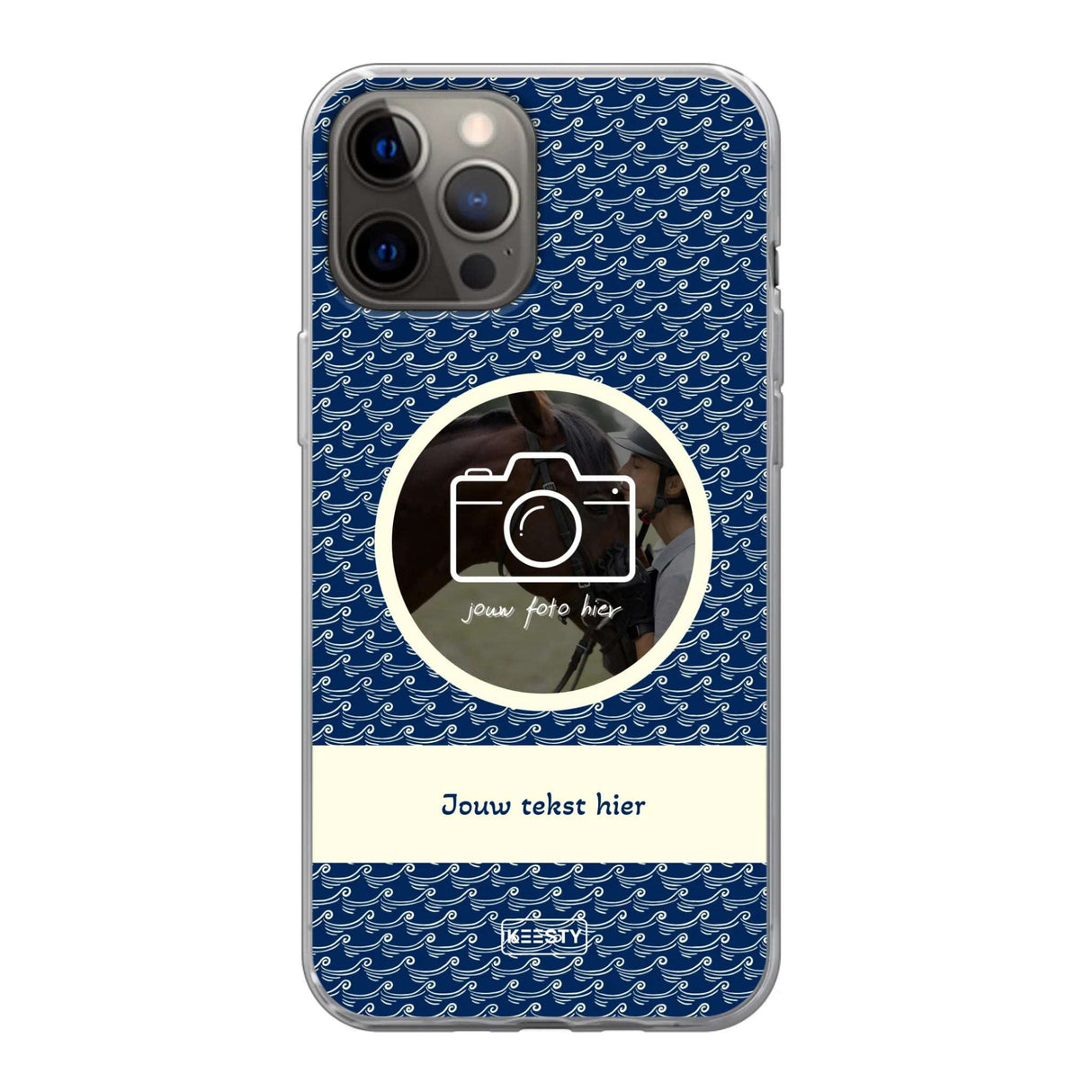 Telefoonhoesje ontwerpen soft waves 1 iPhone 11