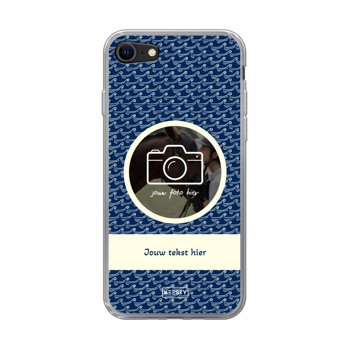 Telefoonhoesje ontwerpen soft waves 1 iPhone XS Max