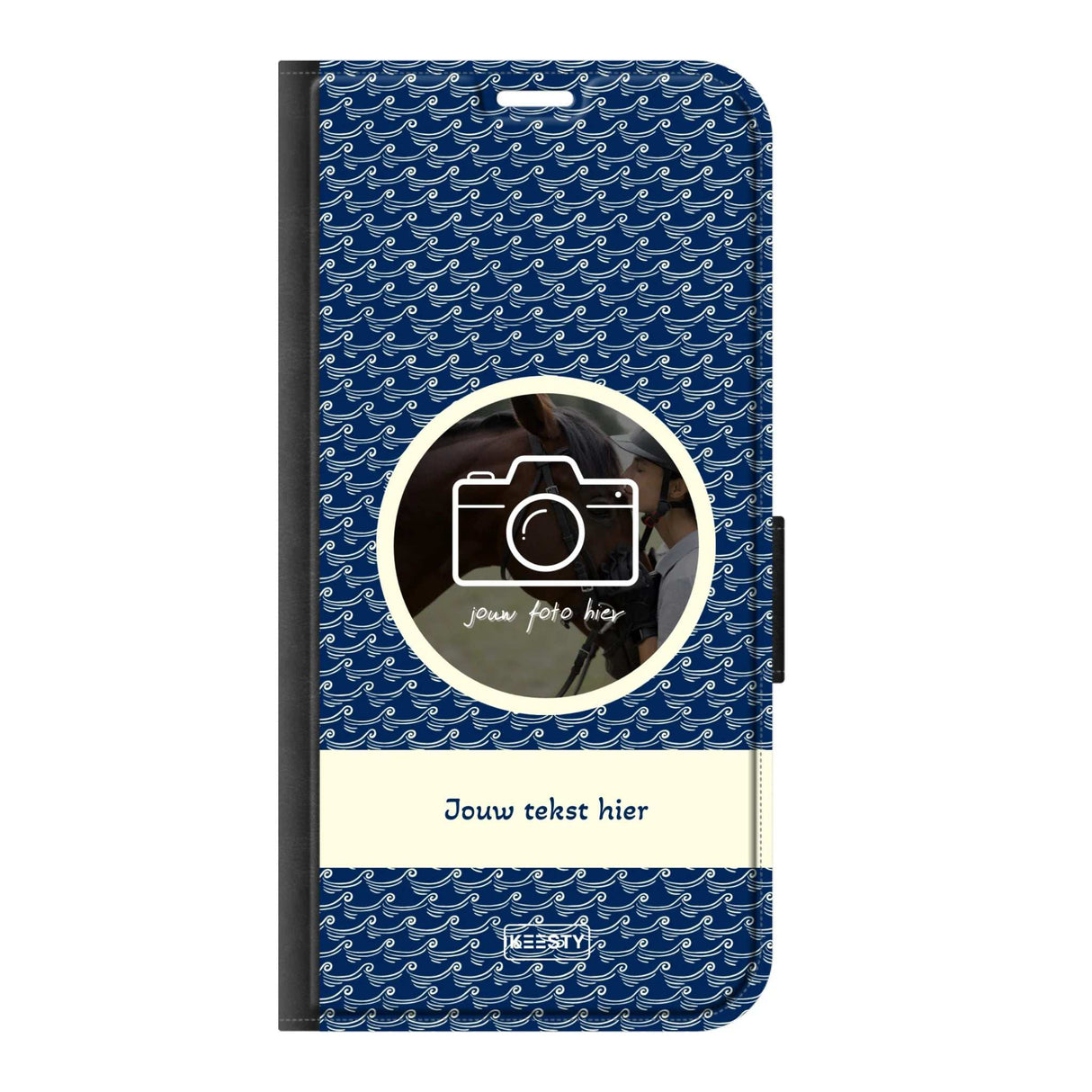 Telefoonhoesje ontwerpen portemonnee waves 1 Apple iPhone 13 Mini