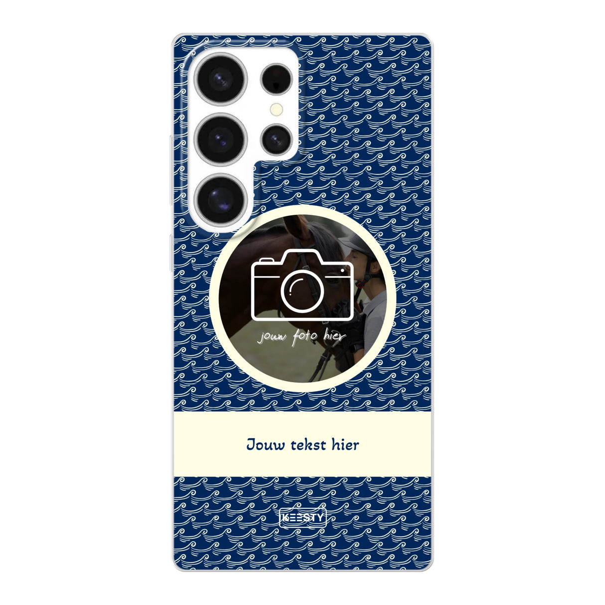 Telefoonhoesje ontwerpen soft waves 1 Samsung Galaxy S25 Plus