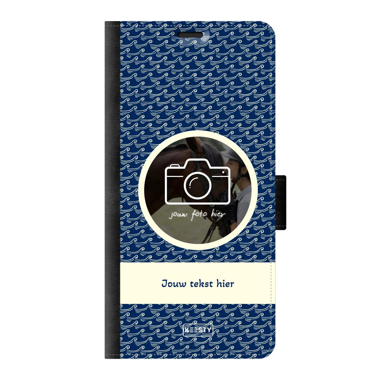 Telefoonhoesje ontwerpen portemonnee waves 1 Apple iPhone 14