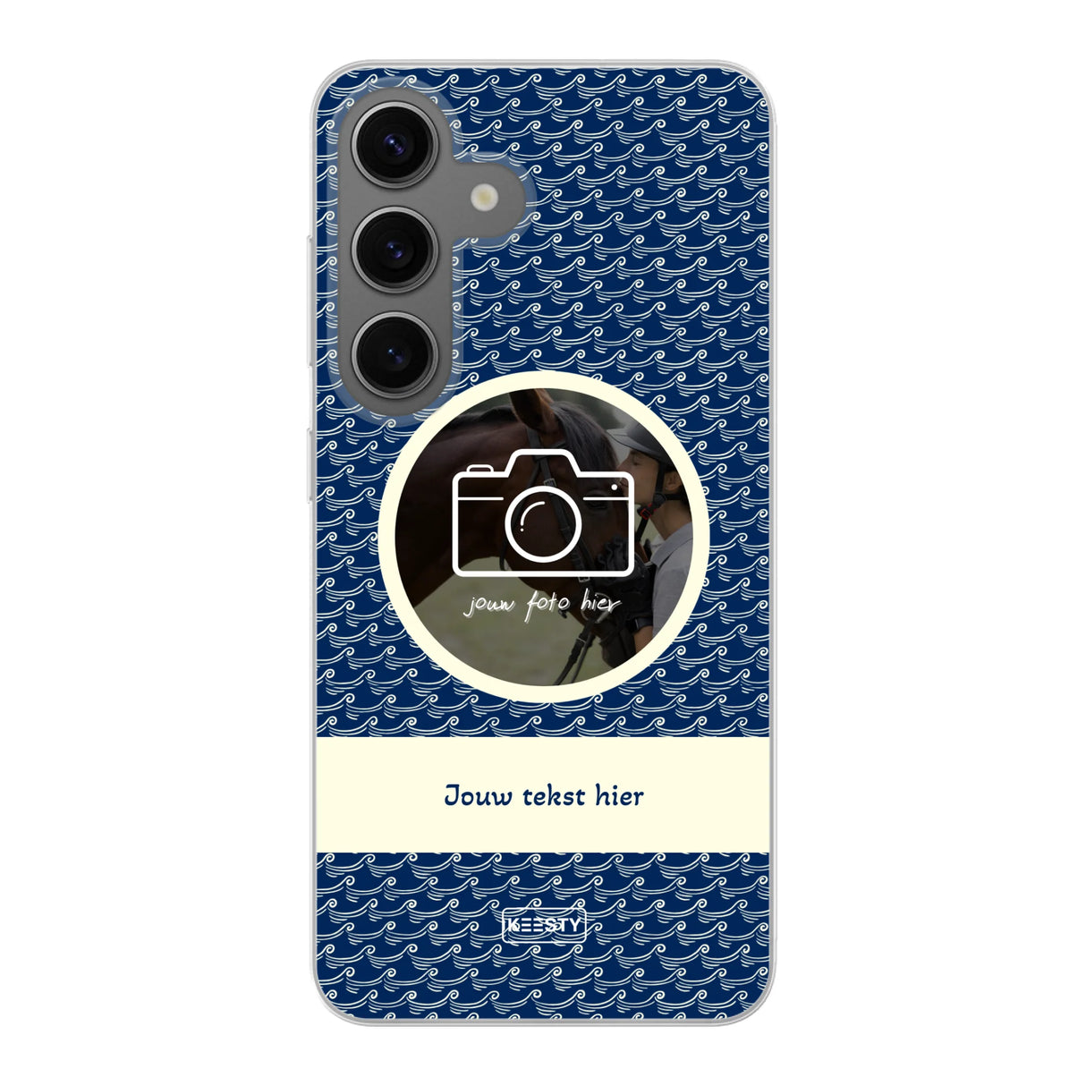 Telefoonhoesje ontwerpen soft waves 1 Samsung Galaxy S24 plus