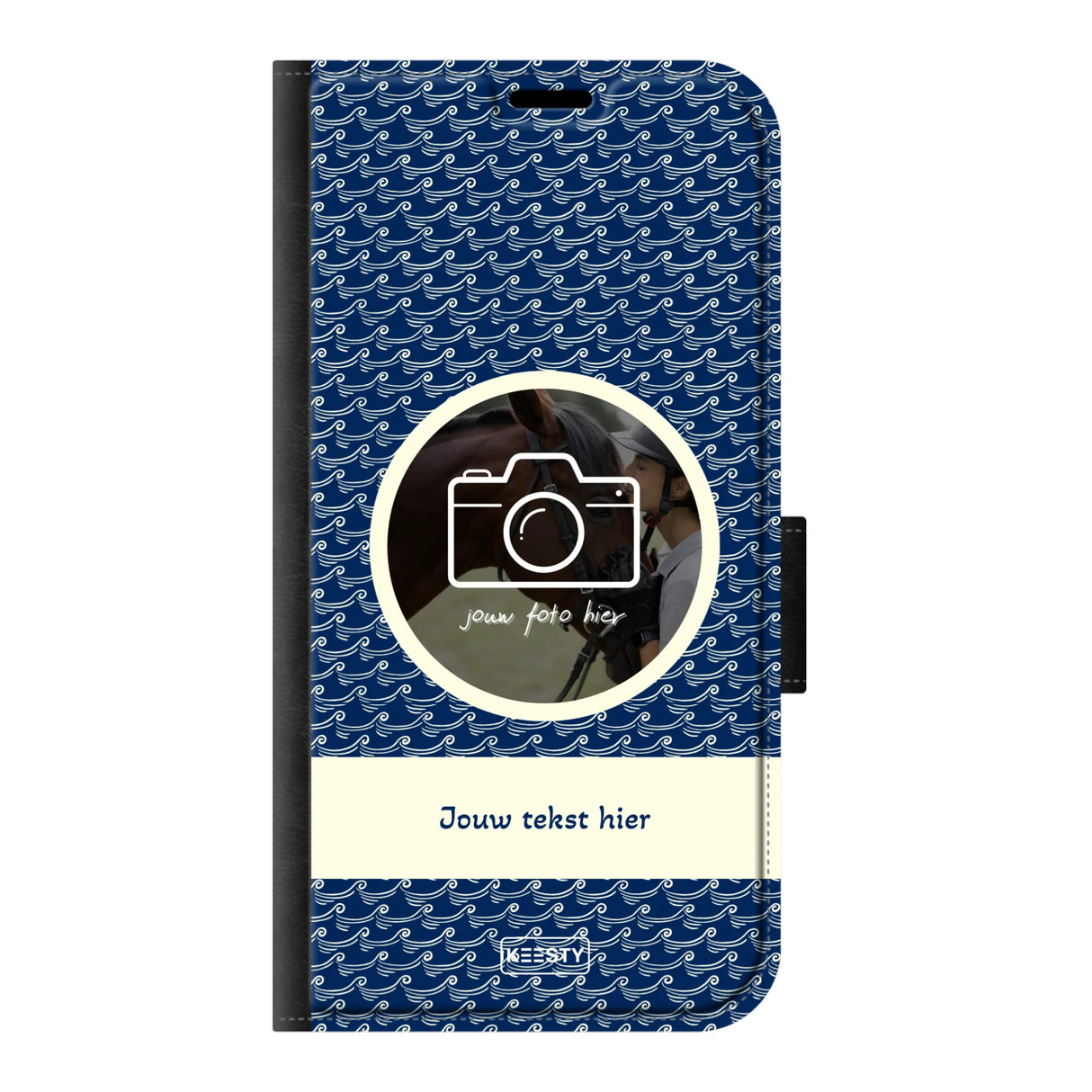 Telefoonhoesje ontwerpen portemonnee waves 1 Samsung Galaxy A36