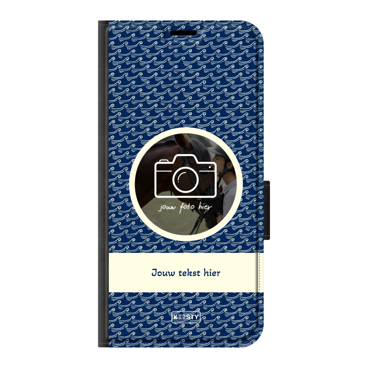 Telefoonhoesje ontwerpen portemonnee waves 1 