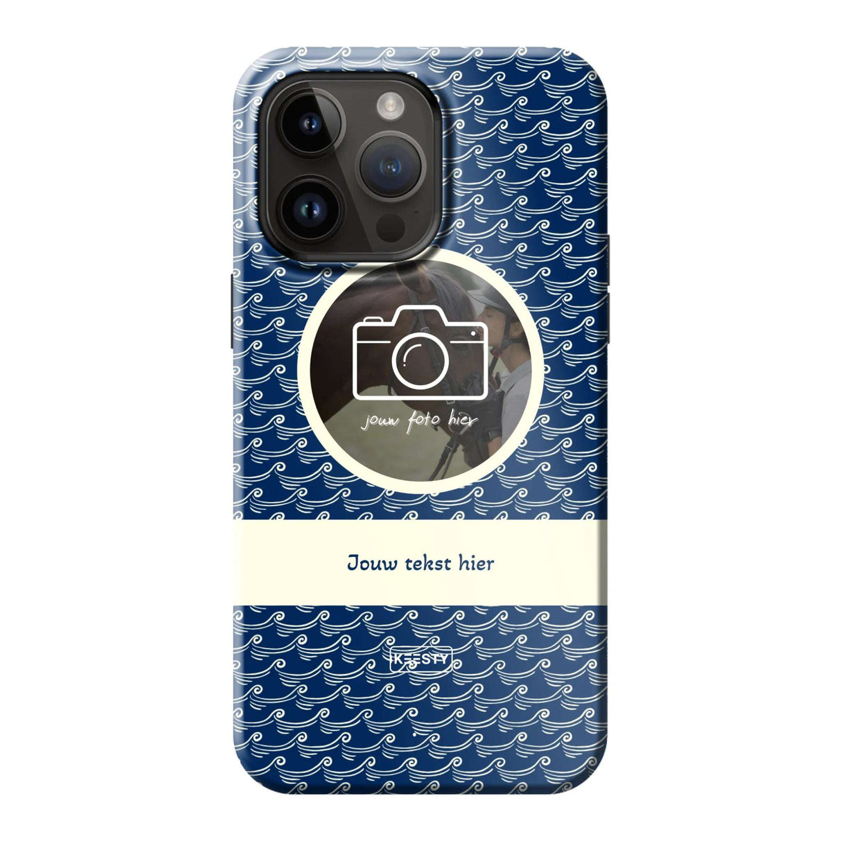 Telefoonhoesje ontwerpen magsafe tough waves 1 Apple iPhone 15 Pro