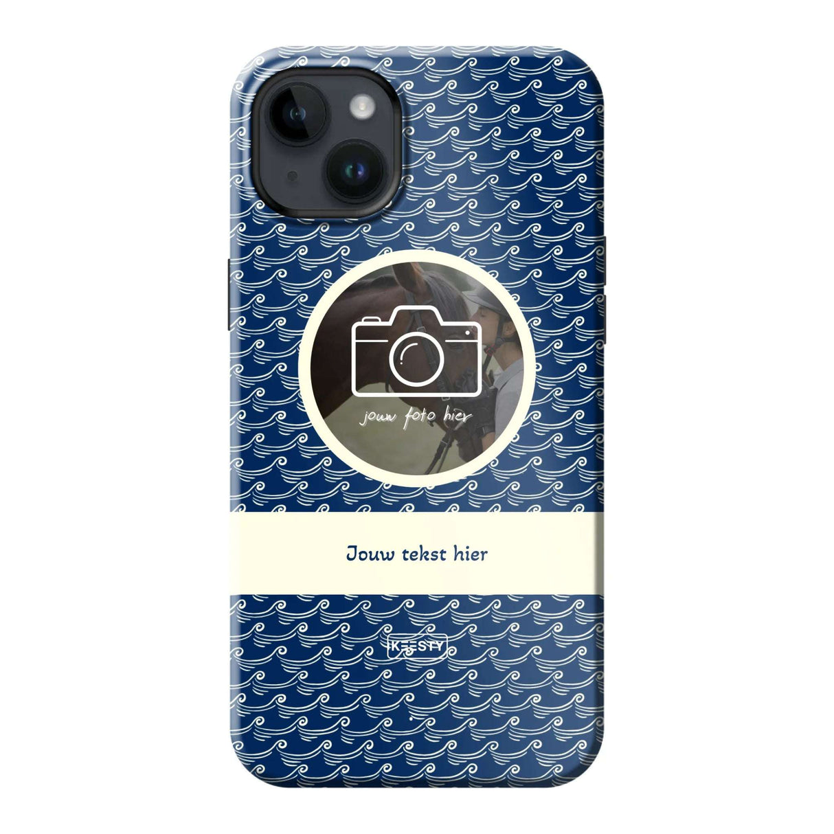 Telefoonhoesje ontwerpen magsafe tough waves 1 Apple iPhone 16 Plus