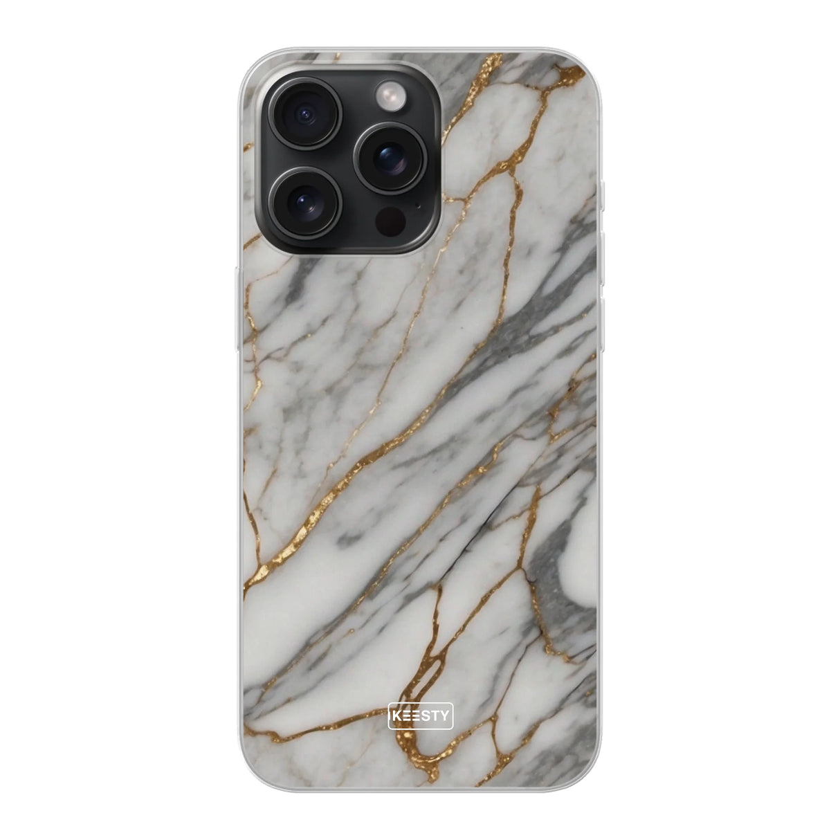  Telefoonhoesje ontwerpen Marble Black iPhone 15 Pro