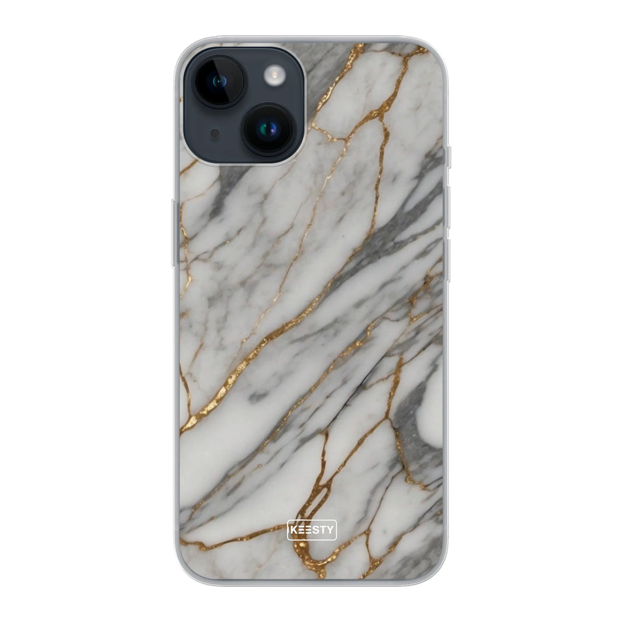  Telefoonhoesje ontwerpen Marble Black iPhone 14