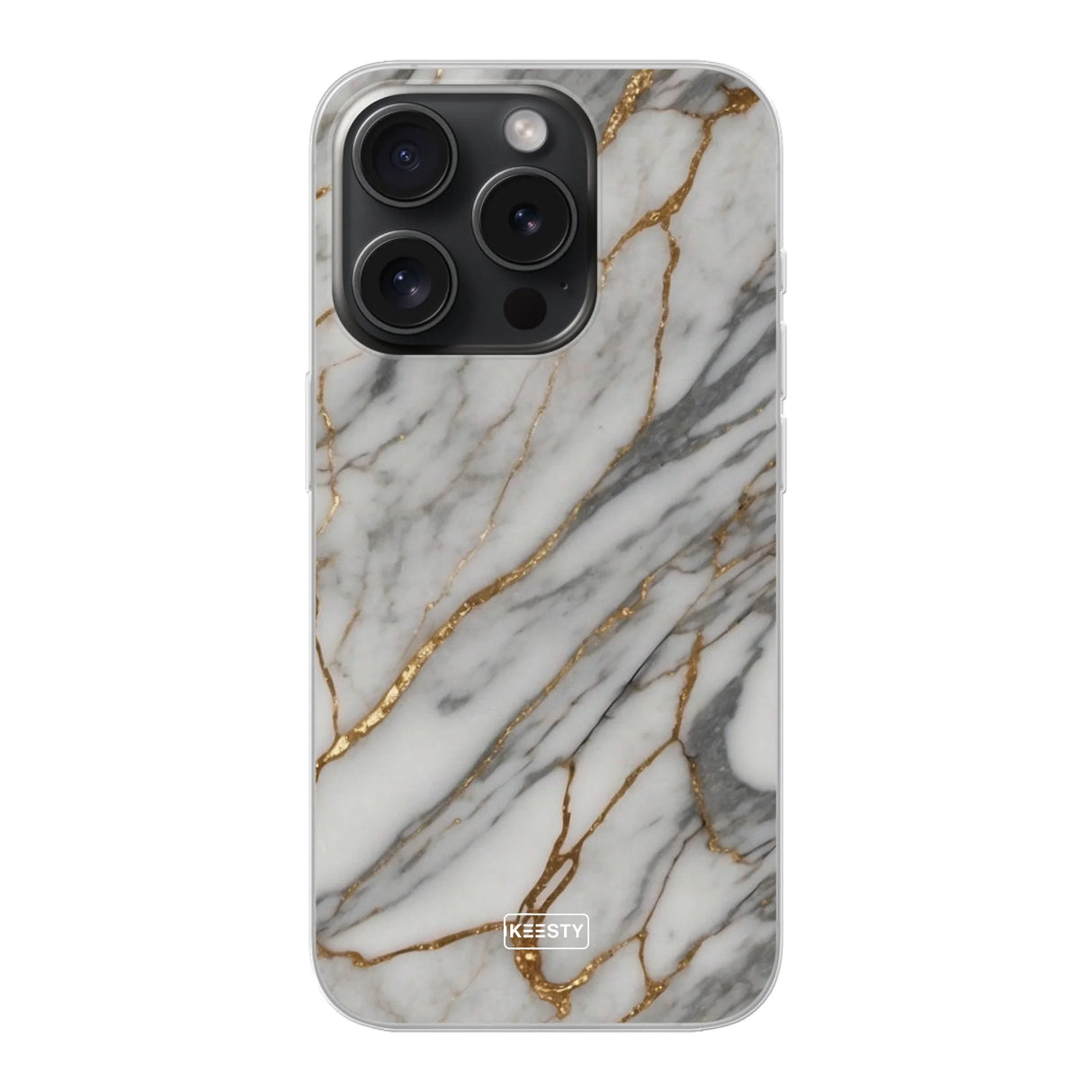  Telefoonhoesje ontwerpen Marble Black iPhone 15 Plus