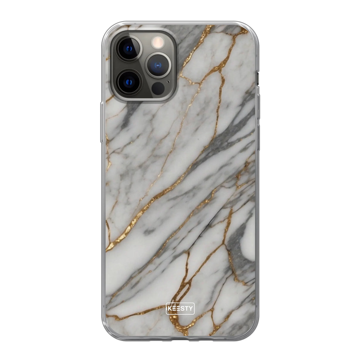  Telefoonhoesje ontwerpen Marble Black iPhone 12/ 12 Pro