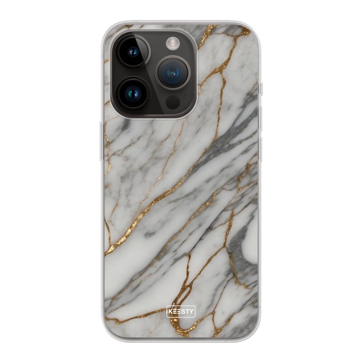  Telefoonhoesje ontwerpen Marble Black iPhone 14 Pro