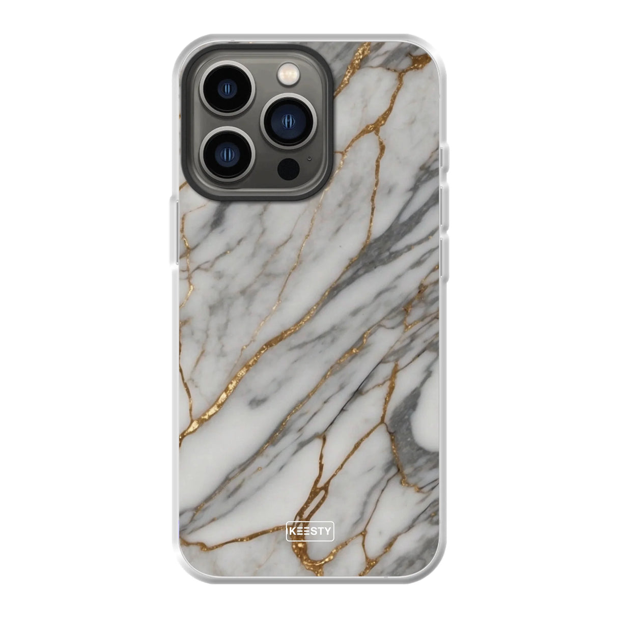  Telefoonhoesje ontwerpen met MagSafe Marble Black Apple iPhone 13 Pro