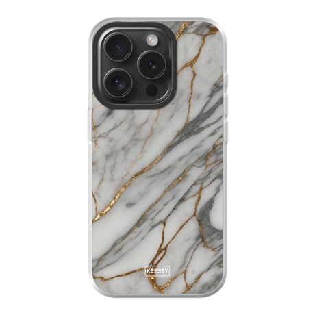  Telefoonhoesje ontwerpen met MagSafe Marble Black Apple iPhone 15