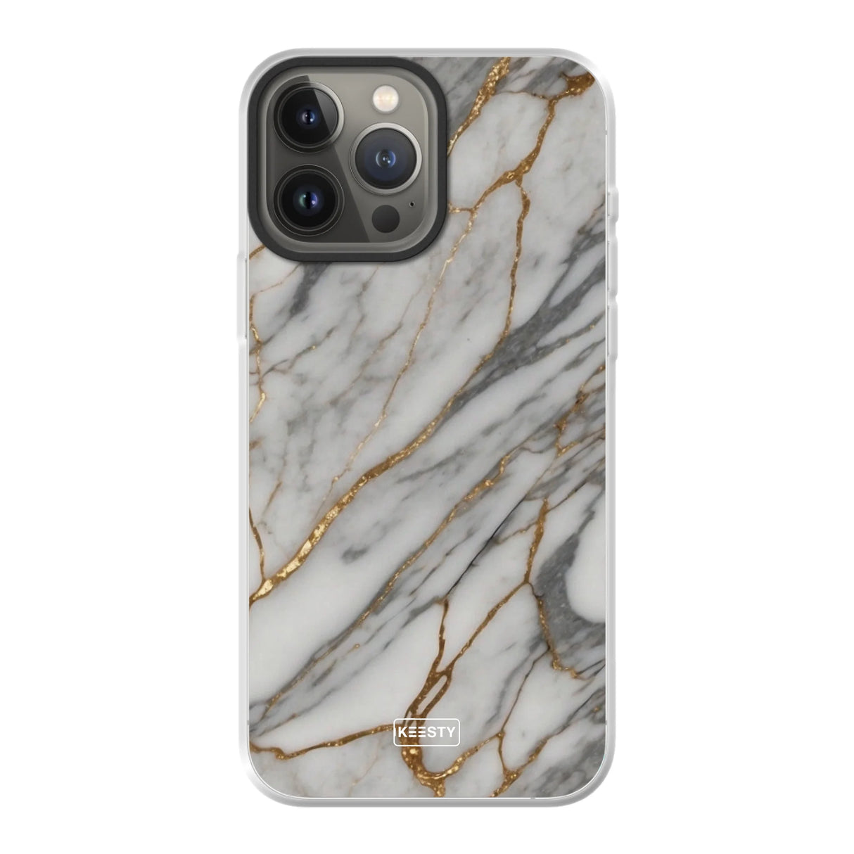  Telefoonhoesje ontwerpen met MagSafe Marble Black Apple iPhone 16 Pro Max