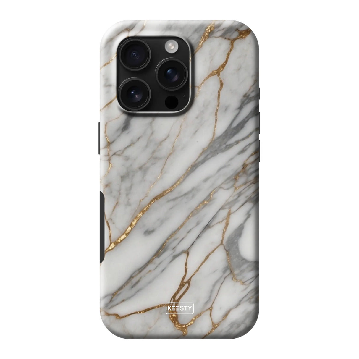  Telefoonhoesje ontwerpen met MagSafe Tough Marble Black Apple iPhone 13 Pro Max