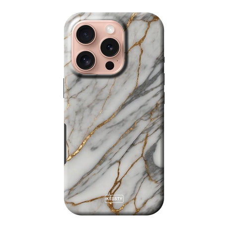  Telefoonhoesje ontwerpen met Tough Marble Black Samsung Galaxy A35