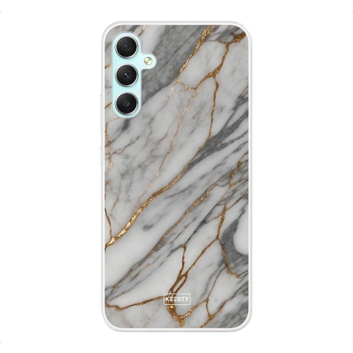 Telefoonhoesje Maken - Marble Green - Soft Case
