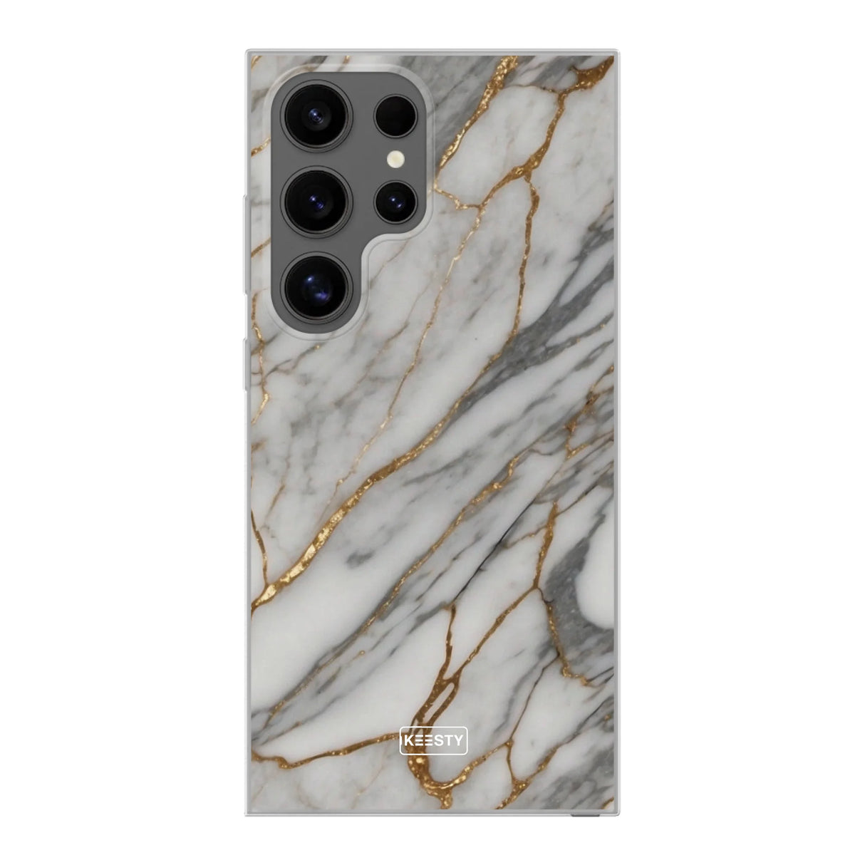 Telefoonhoesje Maken - Marble Green - Soft Case