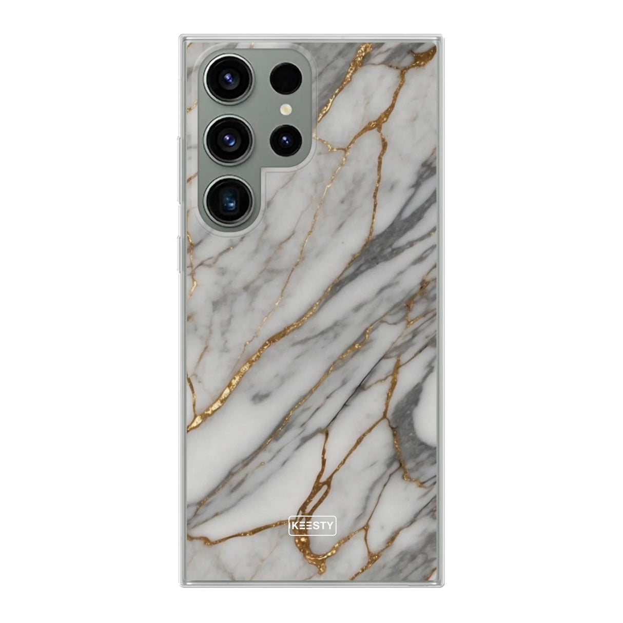 Telefoonhoesje Maken - Marble Green - Soft Case