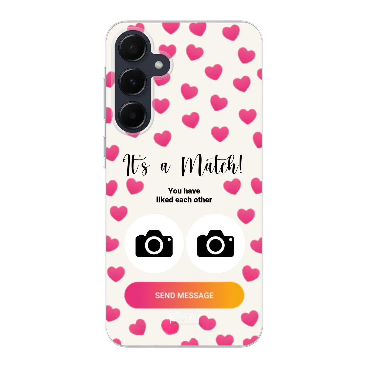 Telefoonhoesje Met Foto - It's a match - Soft hoesje
