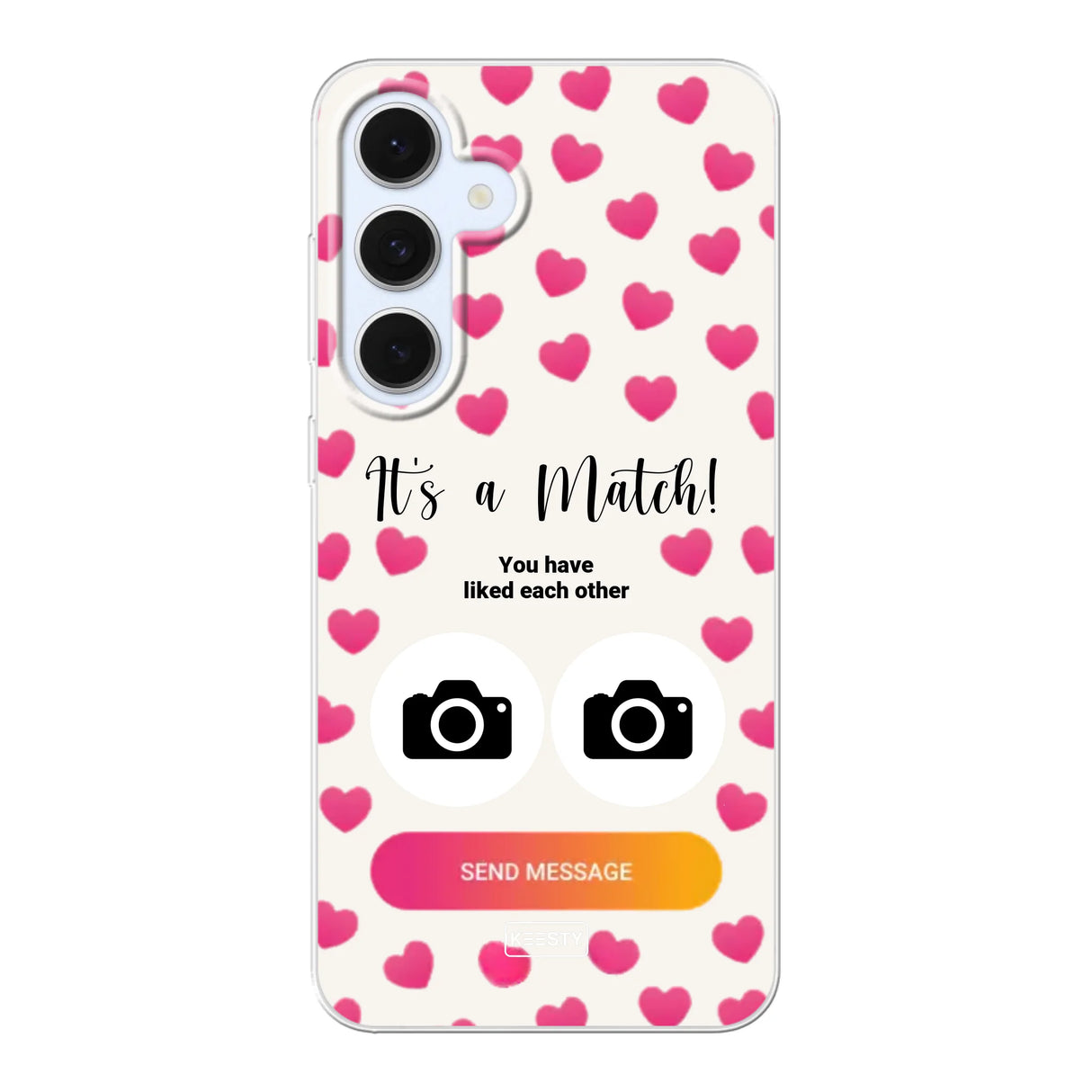 Telefoonhoesje Met Foto - It's a match - Soft hoesje