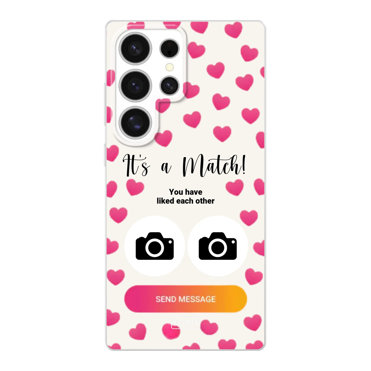Telefoonhoesje Met Foto - It's a match - Soft hoesje