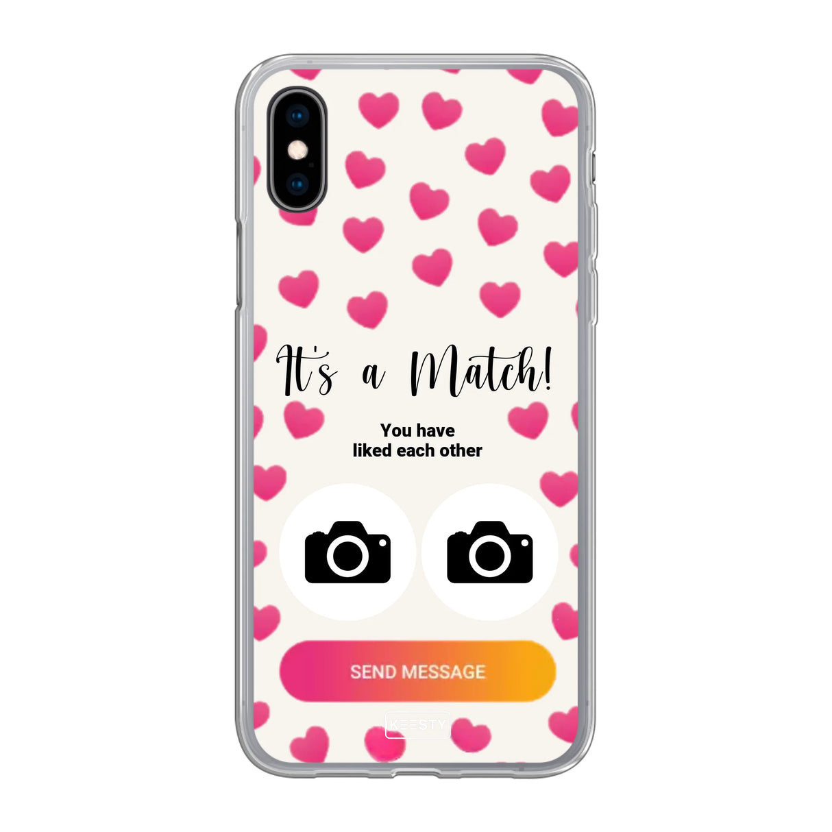 Telefoonhoesje Met Foto - It's a match - Soft hoesje