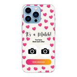 Telefoonhoesje Met Foto - It's a match - Soft hoesje