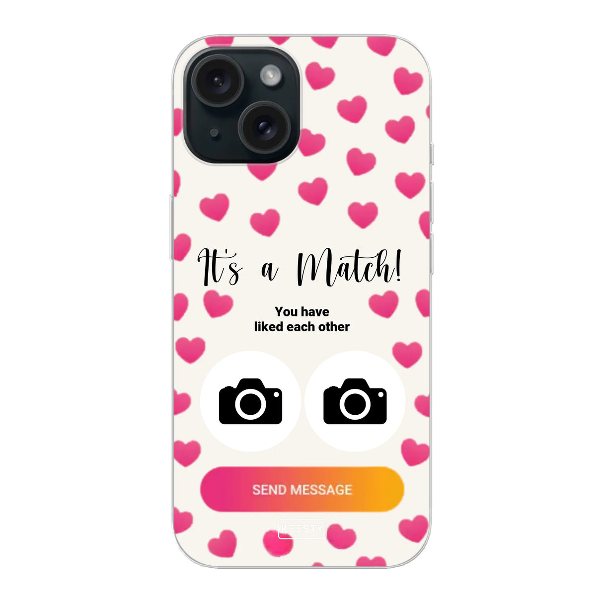 Telefoonhoesje Met Foto - It's a match - Soft hoesje