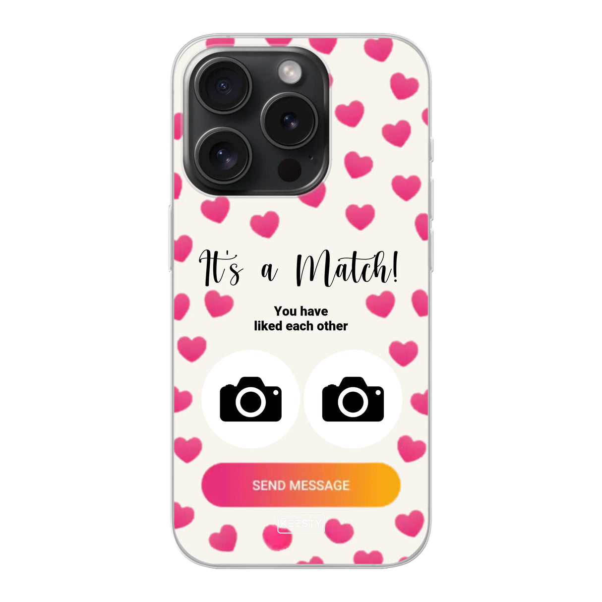Telefoonhoesje Met Foto - It's a match - Soft hoesje