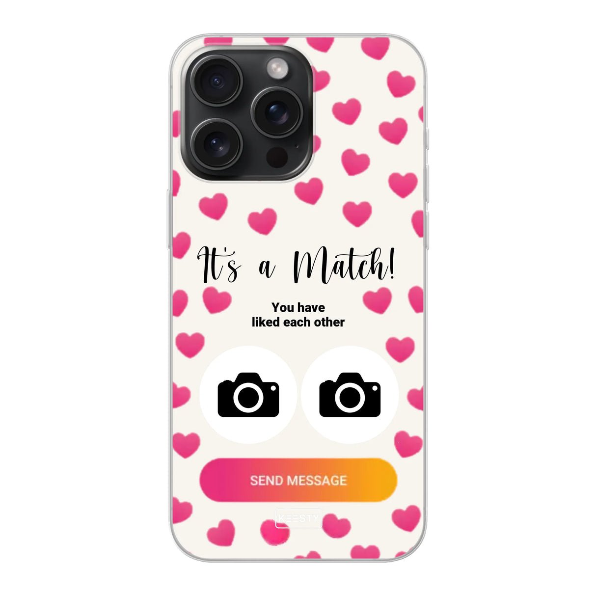 Telefoonhoesje Met Foto - It's a match - Soft hoesje