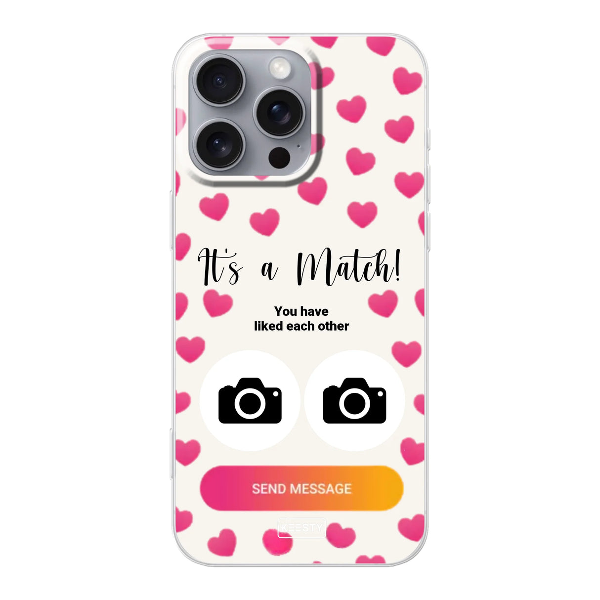 Telefoonhoesje Met Foto - It's a match - Soft hoesje