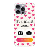 Telefoonhoesje Met Foto - It's a match - Soft hoesje
