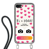 Telefoonhoesje Met Foto - It's a match - Hoesje met koord