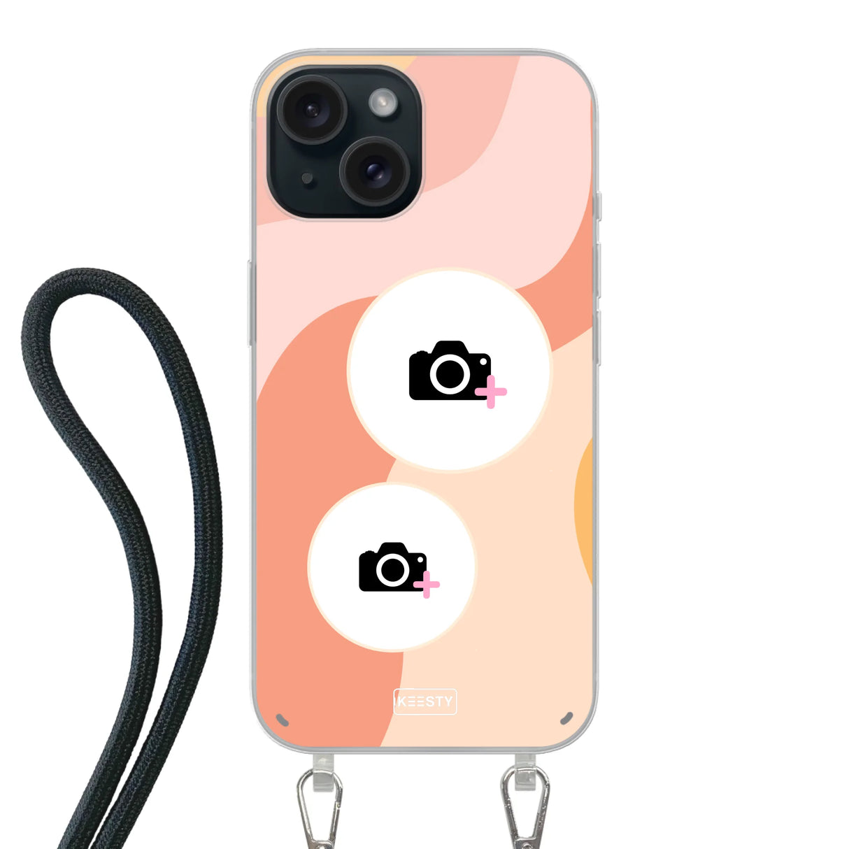 Telefoonhoesje Met Foto - Retro 2 - Hoesje met koord