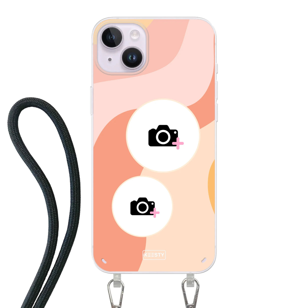 Telefoonhoesje Met Foto - Retro 2 - Hoesje met koord