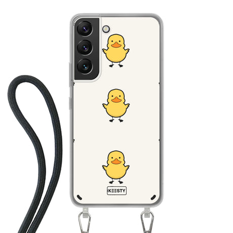 Telefoonhoesje Met Foto - Eend met achtergrond - Hoesje met koord