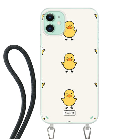 Telefoonhoesje Met Foto - Eend met achtergrond - Hoesje met koord