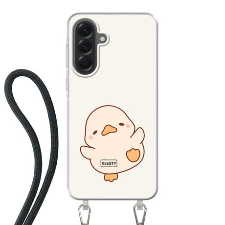 Telefoonhoesje Met Foto - Eend leuk - Hoesje met koord