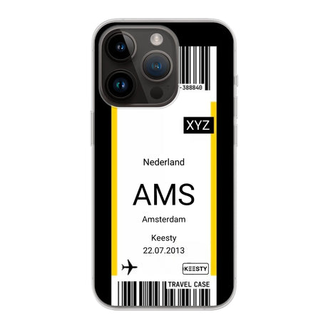 Eigen hoesje maken - Vliegticket - Soft hoesje