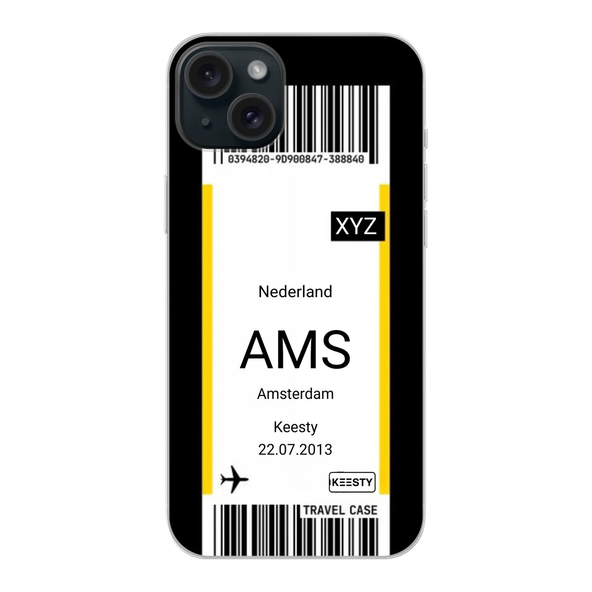 Eigen hoesje maken - Vliegticket - Soft hoesje