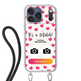 Apple iPhone 17 Pro Max Crossbody case (back printed, transparent)
